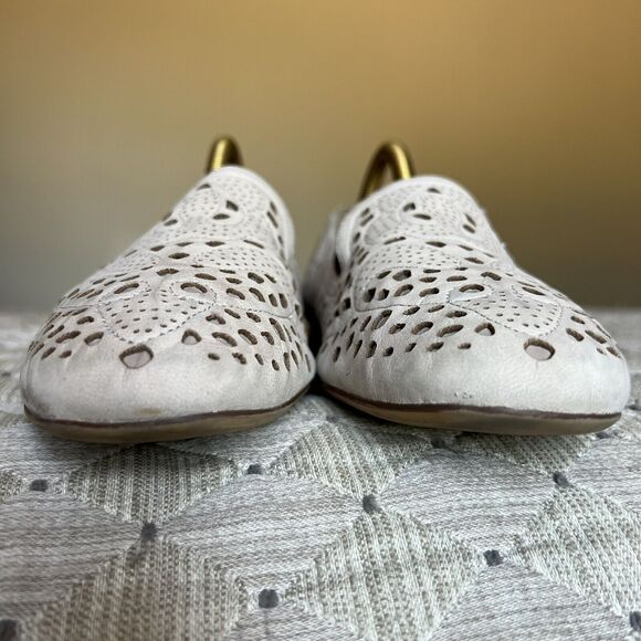 Naturalizer Eve Nude Taupe Leather Slip On Loafer Flat Shoes Dye Cut Women's‎ 10 - Picture 7 of 16